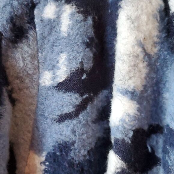 NWT LUCKY BRAND KNIT CARDIGAN BLUE WATERFALL FRONT SIZE MEDIUM BOJO BOHEMIAN - Picture 2 of 9